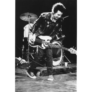 Vintage Sid Vicious From The Sex Pistols On Stage Drumming Photo #2361